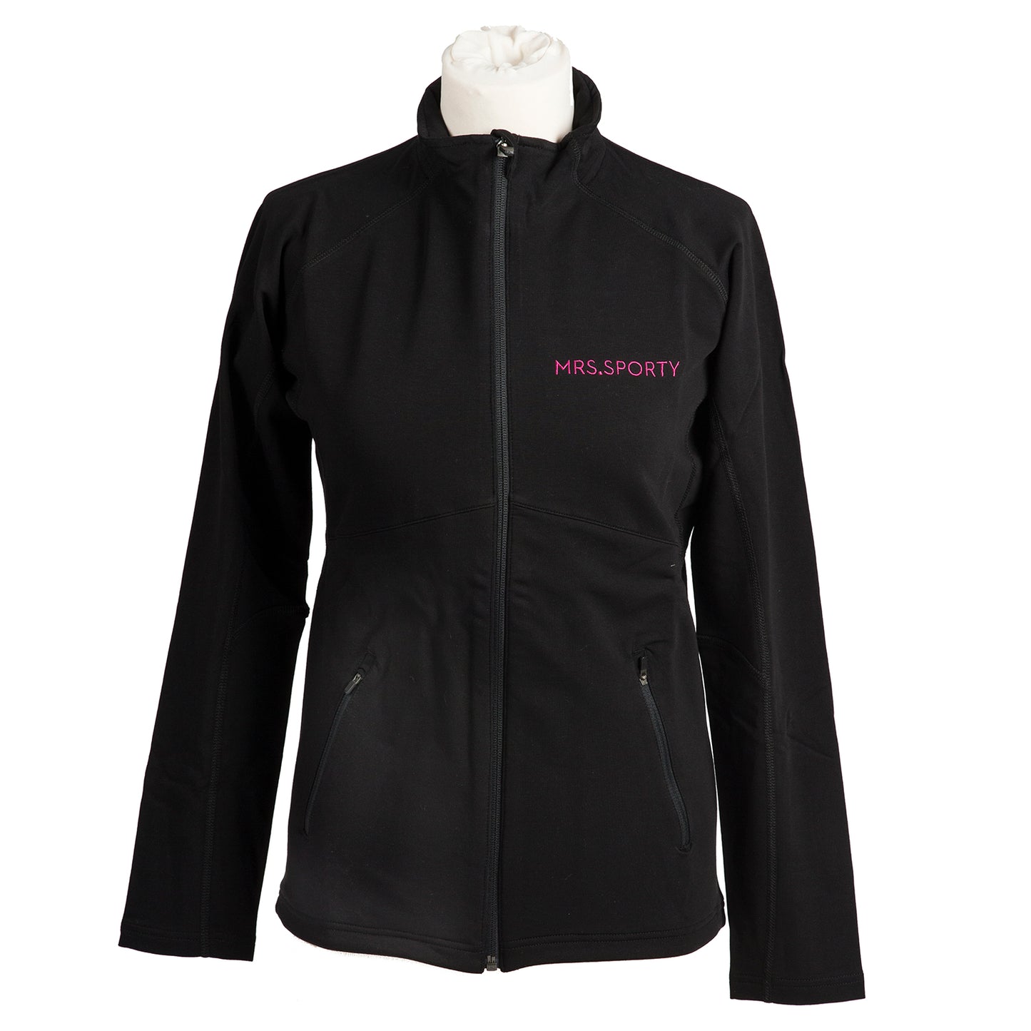 Mrs.Sporty-Trainingsjacke Damen schwarz XXL