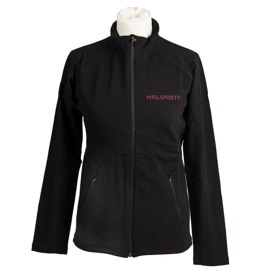 Mrs.Sporty-Trainingsjacke Damen schwarz XXL