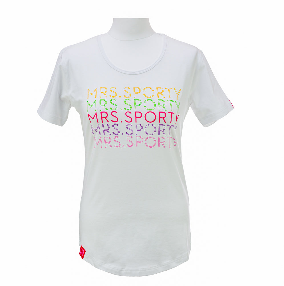Mrs.Sporty-T-Shirt-weiß, 1VE=2St