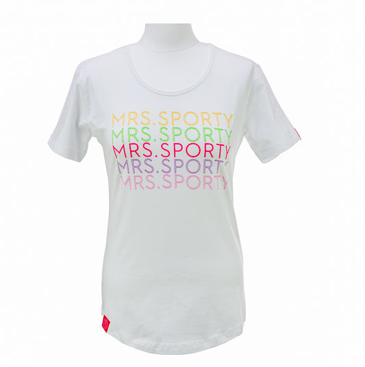 Mrs.Sporty-T-Shirt-weiß, 1VE=2St